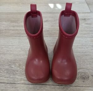 Kids Waterproof Tree Grandpa Red Rain Boots